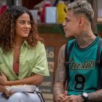 Bella Campos et MC Cabelinho se sont rencontrés en septembre 2022 lors du tournage du feuilleton « Vai Na Fé » et ont commencé à se fréquenter en novembre.  (Photo : Globo)