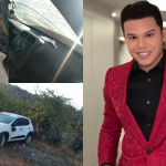 Cantor Tierry sofre acidente de carro e capota veículo na Bahia. (Foto: Instagram)