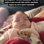 "Matando a saudade dela por foto que a Viih me mandou. Agora eu sei que antes, toda vez que falava para alguém 'tô com saudade', eu não sabia o que era de fato sentir saudade. Agora eu sei", declarou. (Foto: Instagram)