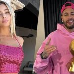 A modelo internacional Celeste Bright usou as redes sociais para expor um print de uma investida que recebeu de Neymar Jr. (Foto: Instagram)