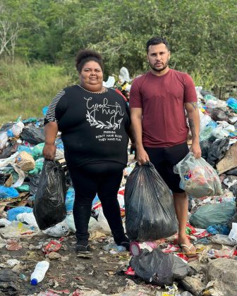 Ele conheceu Roseli, que para sustentar a sua família, vive uma rotina bastante difícil como catadora (Foto: Instagram)