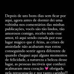 A cantora Preta Gil usou as redes sociais e concedeu agradecimento aos internautas após ter sido diagnosticada com quadro de câncer no início deste ano. (Foto: Instagram)