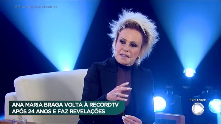 "Quero parabenizar a todos os profissionais da casa, que seguem colocando a programação no ar com toda a qualidade", afirmou Ana Maria. (Foto: YouTube)