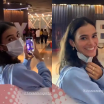 Bruna Marquezine foi vista em um cinema da Zona Oeste do Rio de Janeiro, acompanhada de um amigo. Para evitar ser reconhecida, a atriz cobriu o rosto com uma máscara. (Foto: Instagram)