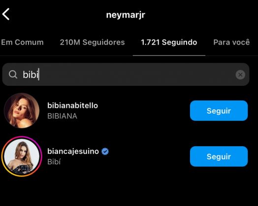 Neymar deixa de seguir cunhada em meio às polêmicas. (Foto: Instagram)