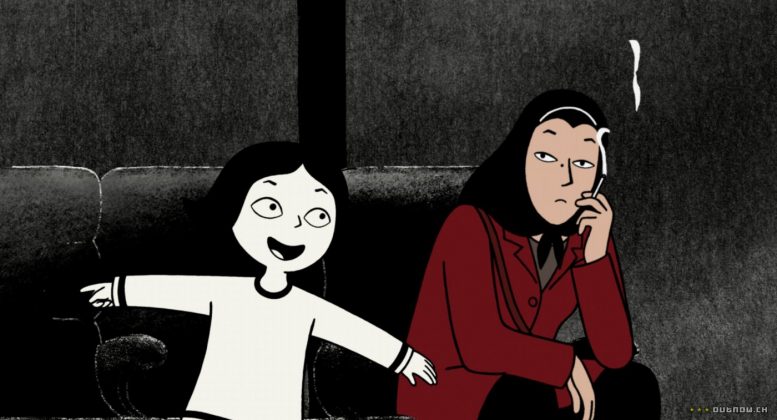 Marjane Satrapi é uma garota iraniana de 8 anos, que sonha em se tornar uma profetisa para poder salvar o mundo. Querida pelos pais e adorada pela avó, Marjane acompanha os acontecimentos que levam à queda do Xá em seu país, juntamente com seu regime brutal. (Foto: Divulgação)