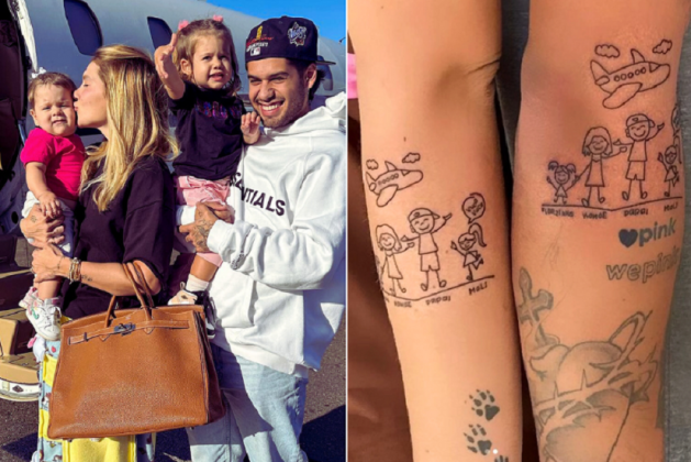 Virginia e Zé Felipe fazem nova tatuagem juntos: “Nossa família” (Foto: Instagram)