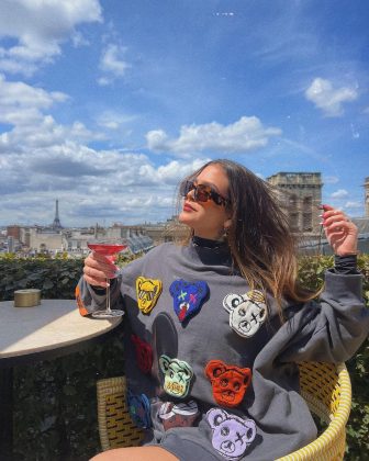 A atriz estava de férias e passou um mês na Europa. (Foto: Instagram)