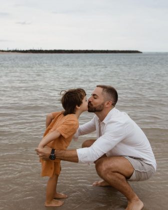 O dermatologista se derreteu pelo herdeiro em uma declaração de amor no feed do Instagram. (Foto: Instagram)