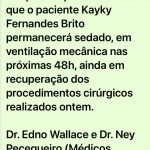 Nota da mãe sobre o estado de saúde do ator