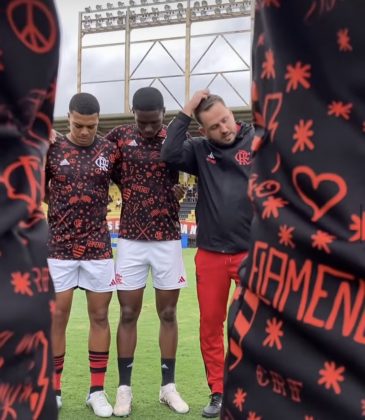 Os torcedores estavam exaltados desde cedo. (Foto: instagram)