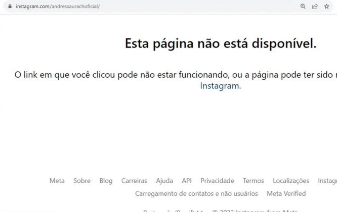 Andressa Urach teve seu perfil no Instagram removido do ar, na madrugada desta segunda-feira (11). (Foto: Instagram)
