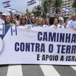 A caminhada foi um manifesto contra o terrorismo e em apoio a Israel. (Foto: Instagram)