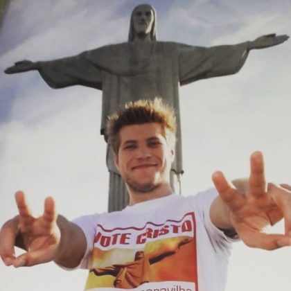 No dia 26 de setembro, Diego Alemão passeava no Rio de Janeiro. (foto Instagram)