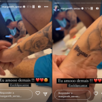 Margarete exibe tatuagem que recebeu em homenagem do genro. (Foto: Instagram)