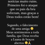 Neymar utilizou as redes sociais, e se manifestou pela primeia vez após a invasão na casa de Bruna Biancardi, localizada em São Paulo. (Foto: Instagram)