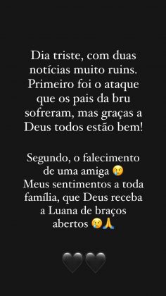 Neymar utilizou as redes sociais, e se manifestou pela primeia vez após a invasão na casa de Bruna Biancardi, localizada em São Paulo. (Foto: Instagram)