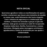 Bruna Lombardi se pronunciou após ter sua casa assaltada por ladrões, na noite do último domingo (19), em São Paulo. (Foto: Instagram)
