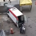 E questionaram o fato do gelo está sendo transportando em uma ambulância, que deveria está sendo utilizada para o socorro de vítimas. (Foto: Reprodução vídeo Instagram)