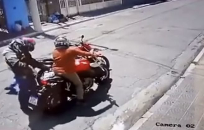 O fato ocorreu na última terça-feira. (Foto: reprodução videomonitoramento)