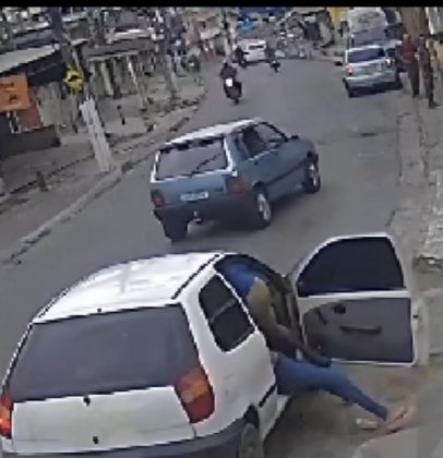 A vítima foi libertada. (Foto: Reprodução videomonitoramento)