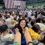 A estudante Lorena Severino, de 22 anos, se planejou durante meses para acompanhar o show da cantora norte-americana, que bateu recorde de público no Allianz Parque no sábado, em SP. (Foto: Instagram)