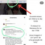 Após entrevista de Graciele, Igor Camargo posta prints. (Foto: Instagram)