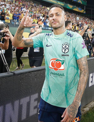 Neymar fez questão de brincar com a situação, mostrando camaradagem. (Foto: Instagram)