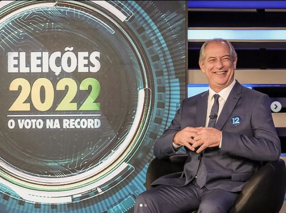 Com a câmera em mãos, passou a provocar Ciro Gomes (Foto: Instagram)