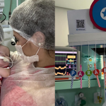 Zé Vaqueiro e Ingra comemoram cinco meses de filho com festa no hospital. (Foto: Instagram)