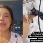 Jenny Miranda utilizou as redes sociais e surgiu internada após ter feitos vídeos em tom de despedida, próxima à sacada de um apartamento. (Foto: Instagram)