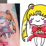 "Em relação à tatuagem da Sailor Moon, estou conversando com a tatuadora e gostaria que as pessoas evitassem atacá-la. Agradeço pelo apoio contínuo de vocês na proteção de meu trabalho artístico. Entendo que pode ter havido um lapso de julgamento quando se trata de fazer referência a obras de arte on-line e revendê-las, mas não quero que as pessoas sejam criticadas por isso. Obrigada pela compreensão!", escreveu Nina. (Foto Instagram)