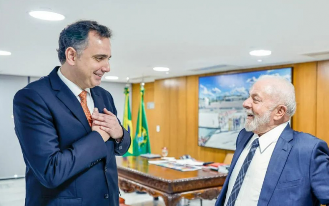 Rodrigo Pacheco, presidente do Congresso, recebe elogios de Lula sobre possível candidatura ao governo de MG em 2026. (Foto: Instagram)