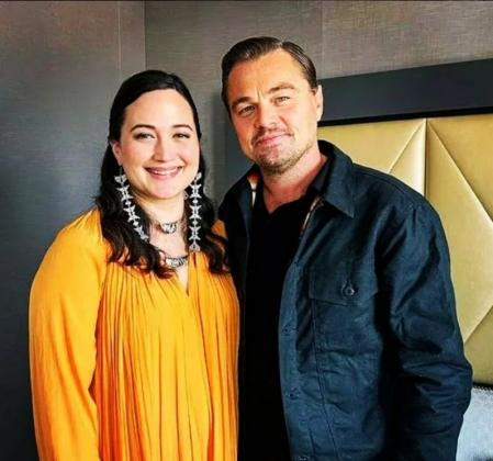 Leonardo Di Caprio e Lily Gladstone, protagonistas do filme. (Foto: Instagram)