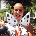 Paolla num bloco de Carnaval no Rio de Janeiro. (Foto: Instagram)