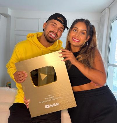 Lari e Hugo, presente no TikTok com mais de 5.6 milhões de seguidores, no Instagram com mais de 1.7 milhões e no YouTube com mais de 1.3 milhões de inscritos, focado no entretenimento digital. (Foto: Instagram)