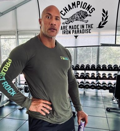 Dwayne Douglas Johnson, também conhecido pelo seu nome no ringue The Rock. (Foto: Instagram)