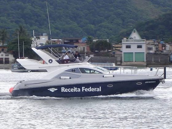 O resultado eficiente da Receita Federal, contou com o apoio de outros órgãos, como a Marinha do Brasil. (Fonte: Instagram)