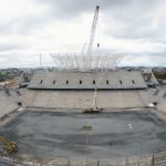 Construção da Neo Química Arena. (Fonte: Instagram)