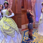 Rebecca se emociona ao levar filha para conhecer princesa negra na Disney: "Não tenho palavras" (Foto: Instagram)