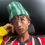 Jaden Smith, filho de Will Smith, causou alvoroço ao posar com a camisa do São Paulo Futebol Clube. (Foto: Instagram)