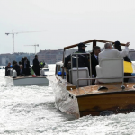 O ápice da viagem foi a visita ao presídio feminino na ilha de Giudecca, onde o Vaticano montou seu pavilhão na Bienal de Veneza. (Foto: Instagram)