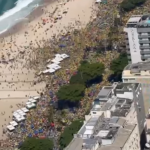 Apoiadores de Bolsonaro se reuniram em Copacabana para manifestação pela democracia e liberdade. (Foto: Instagram)