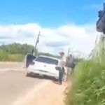 Vídeo mostra momento da captura dos dois fugitivos de Mossoró. (Reprodução vídeo Globo)