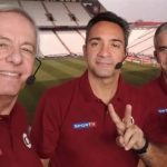 Milton Leite mostra bastidores de transmissão na Arena do Corinthians. (Foto: Instagram)