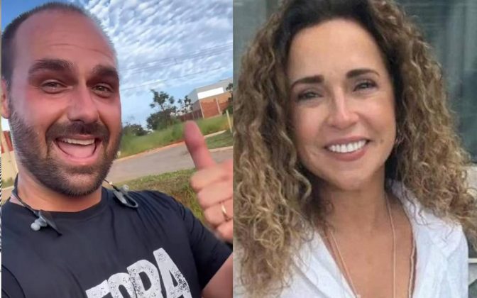 STF notifica filho de Bolsonaro em ação movida por Daniela Mercury. (Fotos: Instagram)