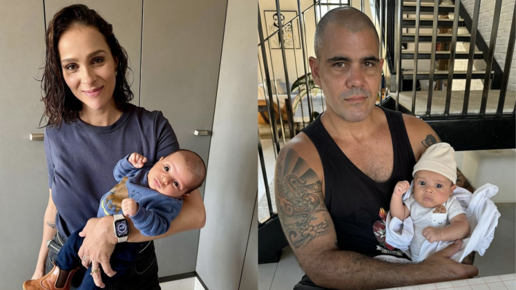 Letícia Cazarré celebra 2 meses do filho caçula, Estêvão: "Nosso moreno jambo" (Foto: Instagram)