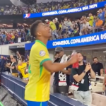 Danilo, da Seleção Brasileira, discute com torcedor após empate na Copa América. (Foto: Instagram)