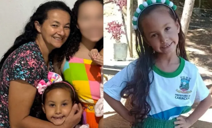 Dez dias após o crime, mãe da menina Paloma é avisada sobre morte da filha. (Foto: Reprodução)