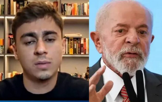 Nikolas Ferreira faz declaração polêmica sobre 'morte' de Lula em vídeo na web. (Fotos: X/Agência Brasil)